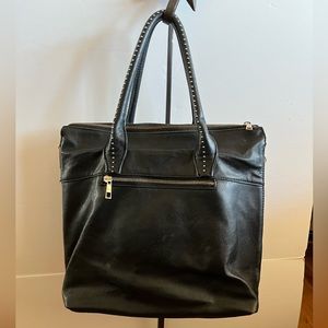 Women’s large capacity expandable leather purse